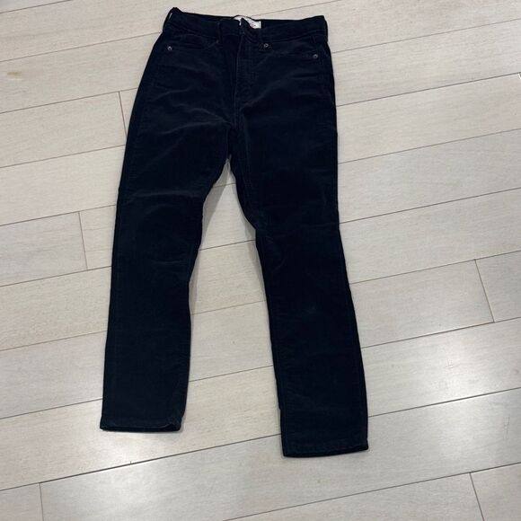 GAP Pants - GAP Navy Blue Straight Leg Velvet Pants